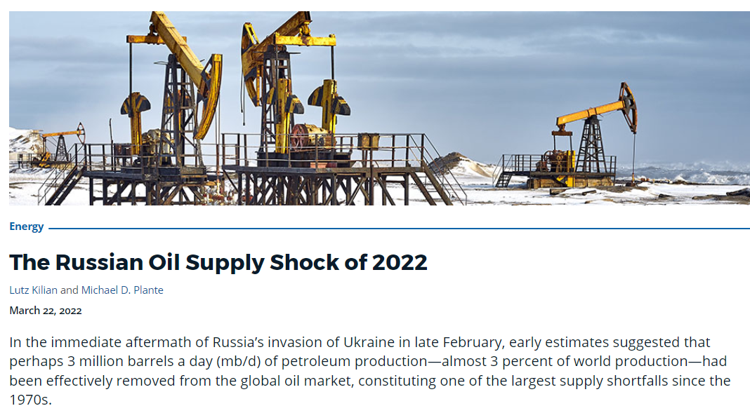 达拉斯联储：若俄油供应无法恢复 全球经济衰退恐“避无可避”